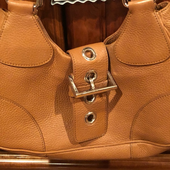 Prada moon purse BR0826 Vitelli Daino Moon camellio one owner- purse- - Picture 3 of 10